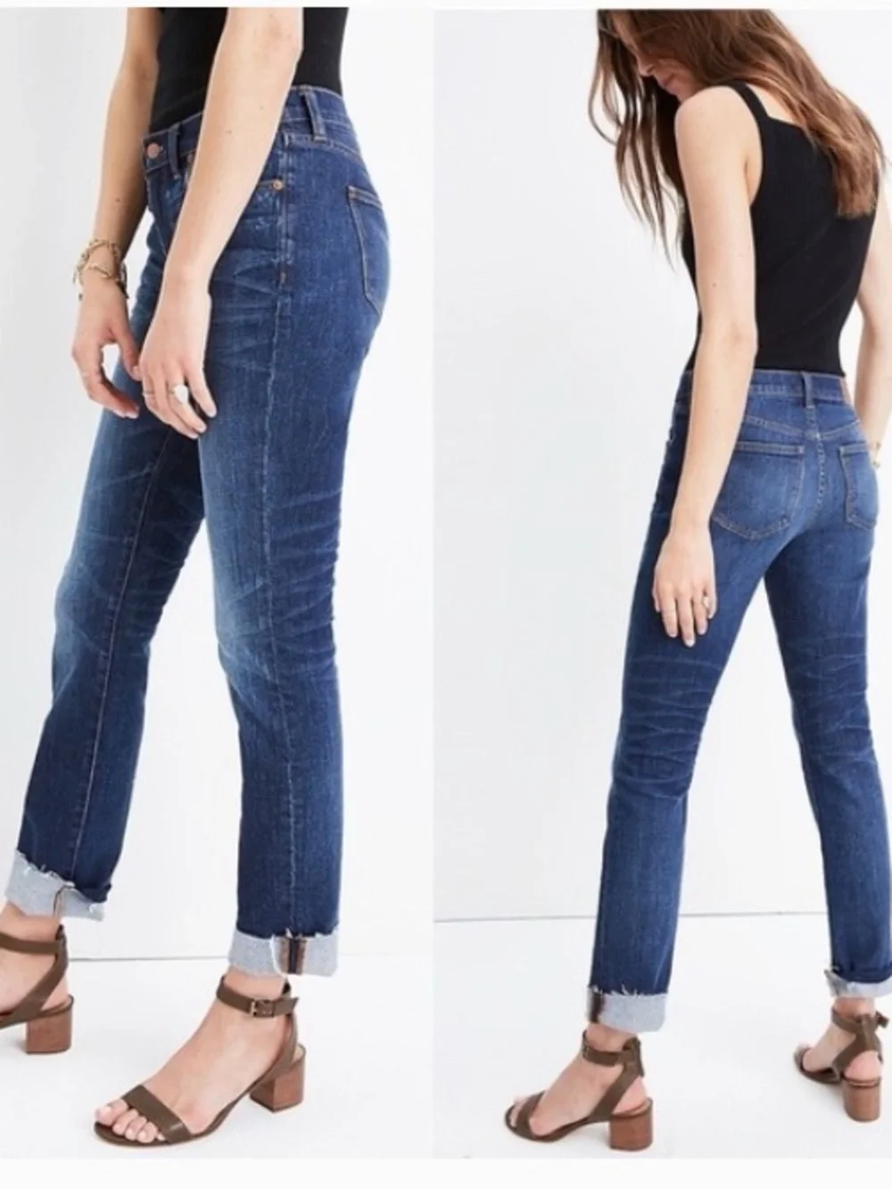 Madewell The Slim Boyfriend Raw Edge Raw-Hem Edition Jeans Size 27